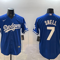 Men's Los Angeles Dodgers Blake Snell #7 Royal Replica Player Jersey1