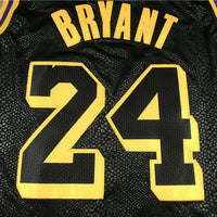 Men's Los Angeles Lakers Kobe Bryant #8-24 Black Mamba City Edition Swingman Jersey1 Black