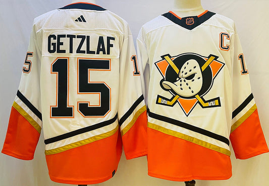 Men's Anaheim Ducks Ryan Getzlaf #15 White Game Jersey1
