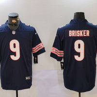 Men's Chicago Bears Jaquan Brisker #9 Navy Game Player Jersey1