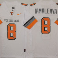 Men's Tennessee Volunteers Nico Iamaleava #8 White Jersey