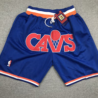 Men's Cleveland Cavaliers Blue 1988-89 Hardwood Classics Basketball Shorts1