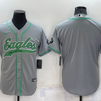 Men's Philadelphia Eagles Gray Blank Jersey1