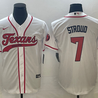 Men's Houston Texans C.J. Stroud #7 White Game Jersey1 Joint Edition