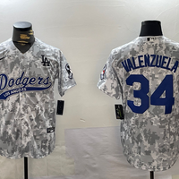 Men's Los Angeles Dodgers Fernando Valenzuela #34 Arctic Camo 2024 Salute to Service Limited Jersey1