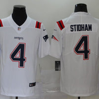 Men's New England Patriots Jarrett Stidham #4 White Game Jersey1