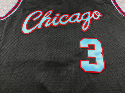 Men's Chicago Bulls Josh Giddey #3 Black 2025/26 Swingman Jersey - City Edition