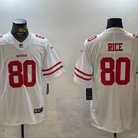 Men's San Francisco 49ers Jerry Rice #80 White Game Player Jersey1