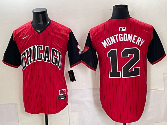 Men's Chicago White Sox Colson Montgomery #12 Red 2025 City Connect Limited Player Jersey
