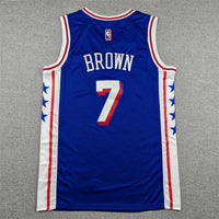 Men's Philadelphia 76ers Jaylen Brown #7 Royal Swingman Jersey - Icon Edition