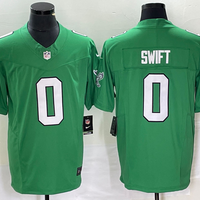 Men's Philadelphia Eagles D'Andre Swift #0 Kelly Green Game Jersey1