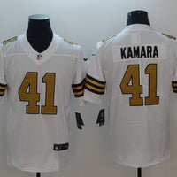 Men's New Orleans Saints Alvin Kamara #41 White Alternate Game Jersey1