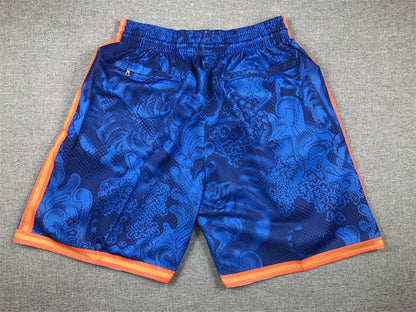Men's New York Knicks Blue Year of the Tiger Edition Pocket Shorts1