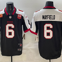 Men's Tampa Bay Buccaneers Baker Mayfield #6 Black Game Player Jersey