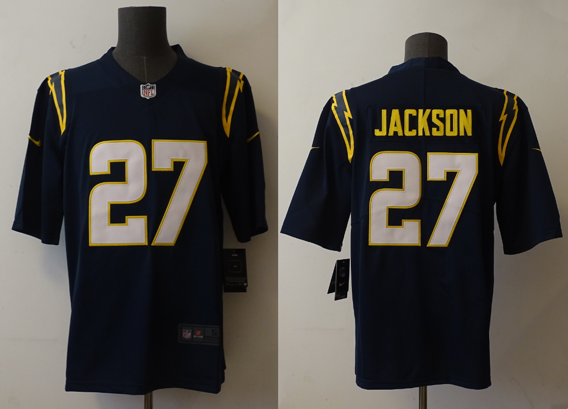Men's Los Angeles Chargers J.C. Jackson #27 Navy Alternate Game Jersey