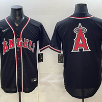 Men's Los Angeles Angels Fashion Limited Black Out Jersey