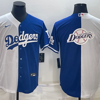 Men's Los Angeles Dodgers White/Blue Replica Baseball Jersey1