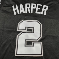 Men's San Antonio Spurs Dylan Harper #2 Black 2025/26 Swingman Jersey - City Edition