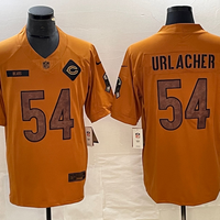 Men's Chicago Bears Brian Urlacher #54 Brown 2023 Salute To Service Retired Player Limited Jersey1