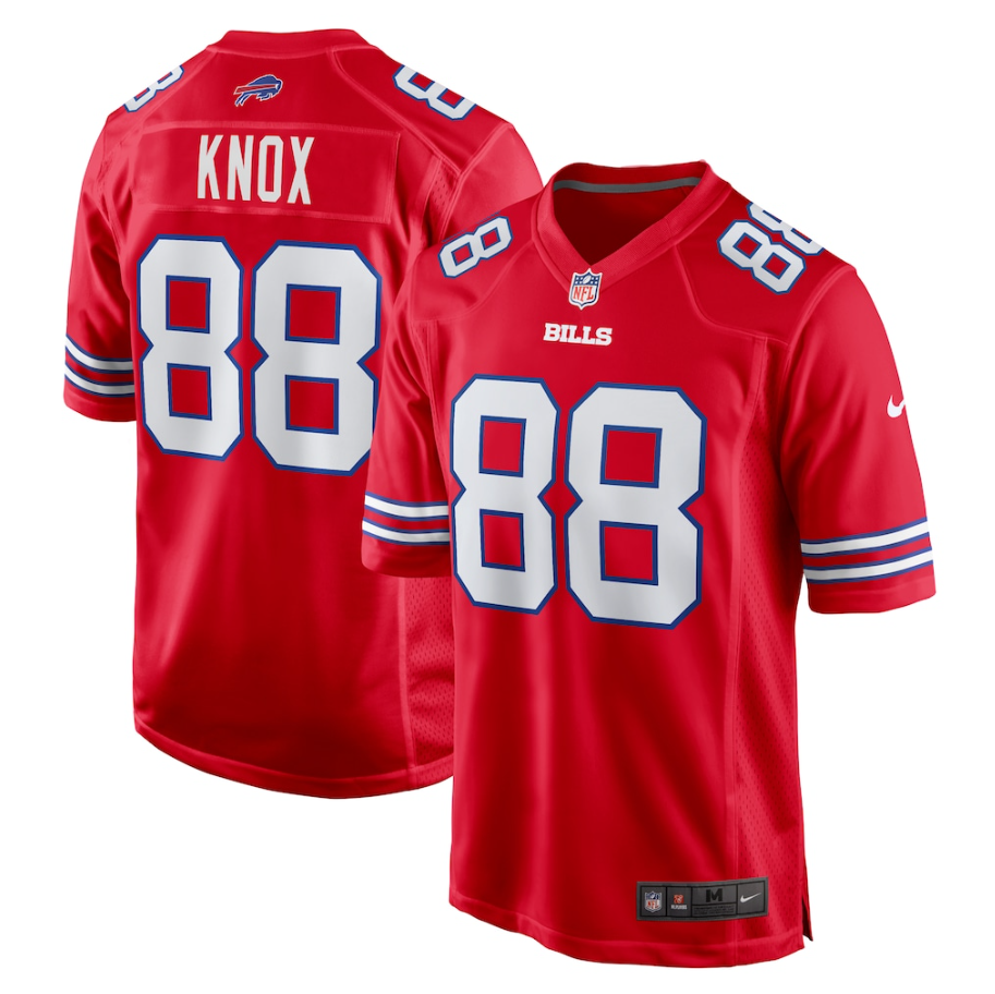 Men's Buffalo Bills Dawson Knox #88 Red Game Jersey