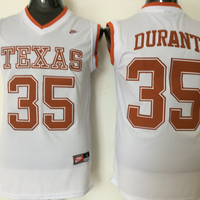 Men's Texas Longhorns Kevin Durant #35 White Replica Team Jersey