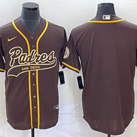 Men's San Diego Padres Brown Replica Blank Jersey1 Joint Edition