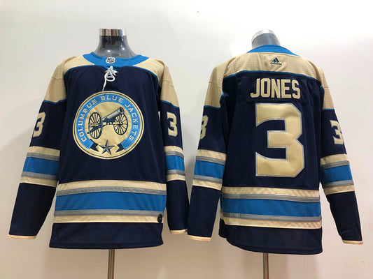 Men's Columbus Blue Jackets Seth Jones #3 Navy Breakaway Player Jersey1