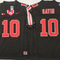 Men's Ohio State Buckeyes Julian Sayin #10 Black Player Game Jersey