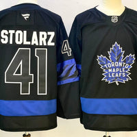 Men's Toronto Maple Leafs Anthony Stolarz #41 Black Player Jersey