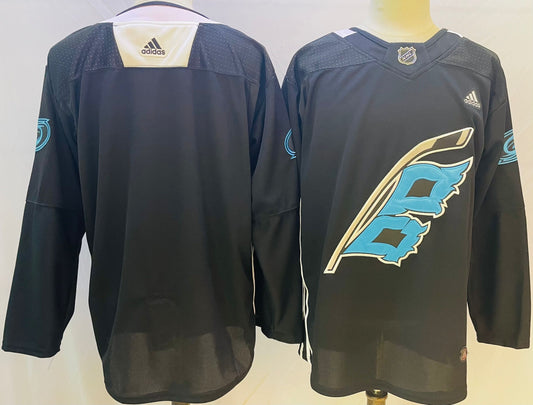 Men's Carolina Hurricanes Black Blank Player Jersey1
