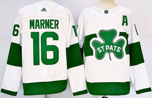 Men's Toronto Maple Leafs Mitch Marner #16 White Jersey1