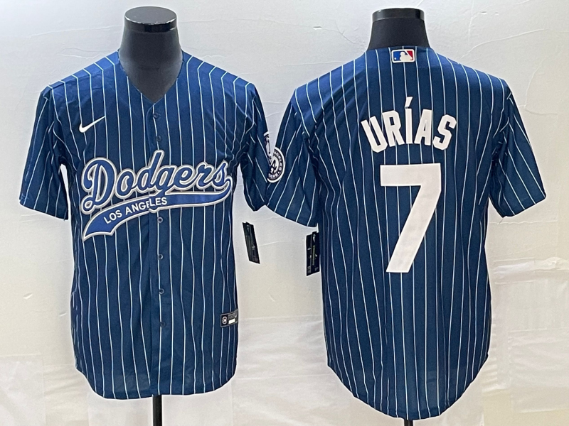 Men's Los Angeles Dodgers Julio Urias #7 Blue Player Jersey1 Joint Edition