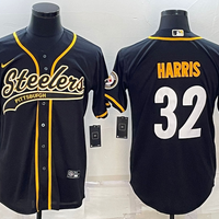 Men's Pittsburgh Steelers Franco Harris #32 Black Vapor Limited Jersey1