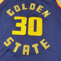 Men's Golden State Warriors Stephen Curry #30 Navy 2024/25 Swingman Player Jersey1 - City Edition