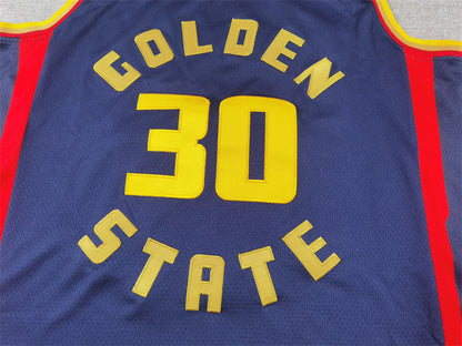 Men's Golden State Warriors Stephen Curry #30 Navy 2024/25 Swingman Player Jersey1 - City Edition