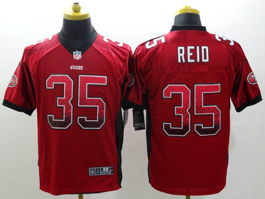 Men's San Francisco 49ers Eric Reid #35 Red Game Jersey1