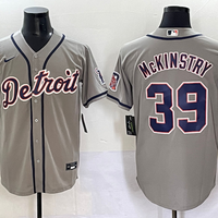 Men's Detroit Tigers Zach McKinstry #39 Gray Replica Player Jersey