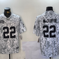 Men's Kansas City Chiefs Trent McDuffie #22 Arctic Camo 2024 Salute to Service Limited Jersey1