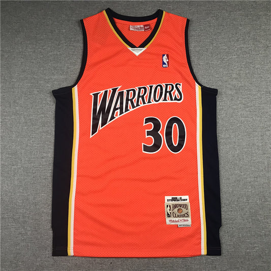 Men's Golden State Warriors Stephen Curry Fanatics Branded Orange Classic Jersey1