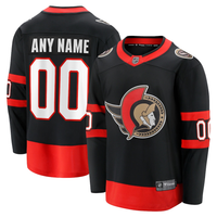 Ottawa Senators Black Custom Jersey - JerseysFreak