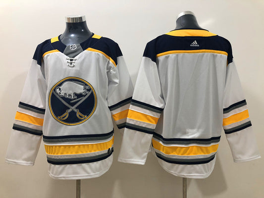 Men's Buffalo Sabres White Away Breakaway Blank Jersey1