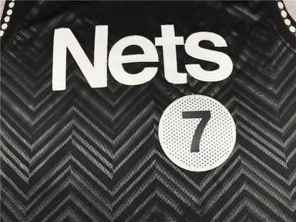Men's Brooklyn Nets Kevin Durant #7 Black 2020/21 Swingman Player Jersey1