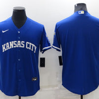 Men's Kansas City Royals Royal Alternate Replica Team Blank Jersey1