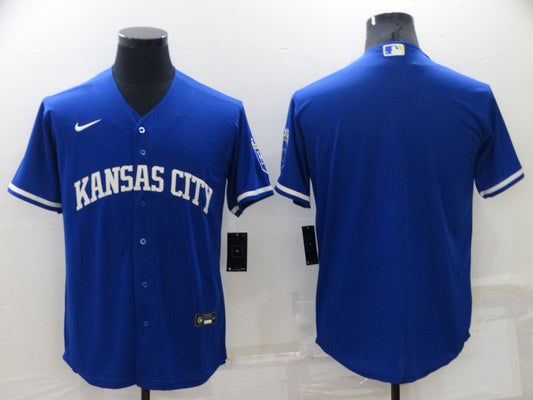 Men's Kansas City Royals Royal Alternate Replica Team Blank Jersey1
