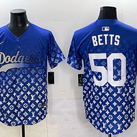 Men's Los Angeles Dodgers Mookie Betts #50 Royal Alternate Player Jersey