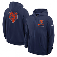 Men's Chicago Bears Utility Player Sideline NFL Full-Zip Hoodie