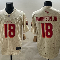 Men's Arizona Cardinals Marvin Harrison Jr. #18 Natural 2025 Rivalries Collection Limited Jersey