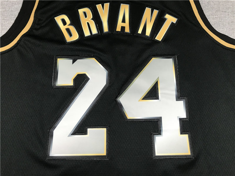 Men's Los Angeles Lakers Kobe Bryant #24 NBA Black Player Jersey1