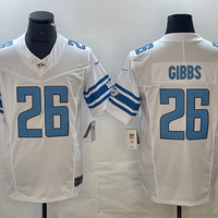 Men's Detroit Lions Jahmyr Gibbs #26 White Player Game Jersey1