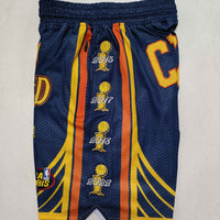 Men's Golden State Warriors Pocket Dark Blue Basketball Shorts1